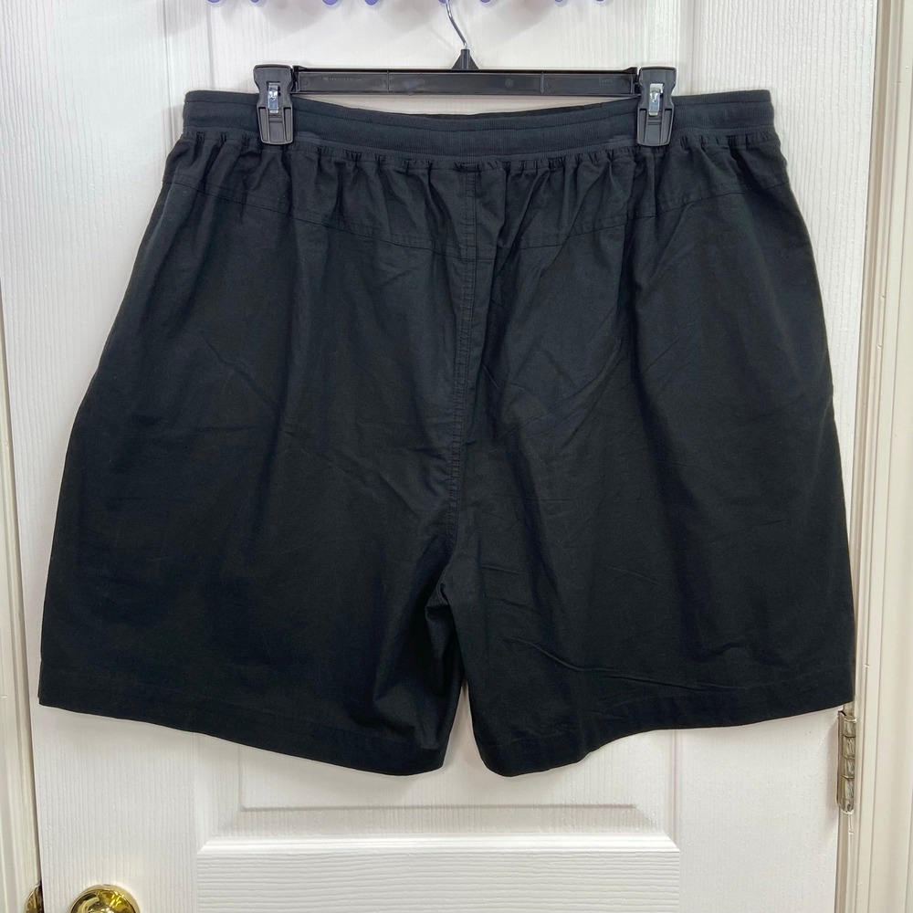 NEW Jordana Rose black pull on pocket relaxed casual 100% cotton shorts 3X - Picture 4 of 7
